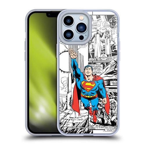Superman DC Comics Comicbook Art Flight Soft Gel Case for Apple iPhone 13 Pro Max