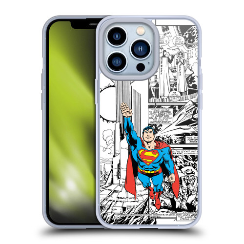 Superman DC Comics Comicbook Art Flight Soft Gel Case for Apple iPhone 13 Pro & MagSafe