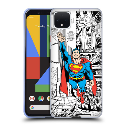 Superman DC Comics Comicbook Art Flight Soft Gel Case for Google Pixel 4 XL