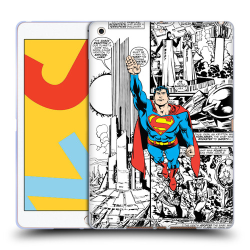 Superman DC Comics Comicbook Art Flight Soft Gel Case for Apple iPad 10.2 2019/2020/2021