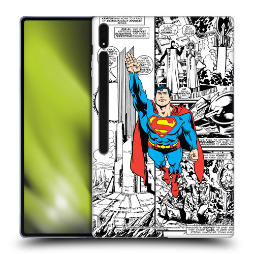 Superman DC Comics Comicbook Art Flight Soft Gel Case for Samsung Galaxy Tab S8 Ultra