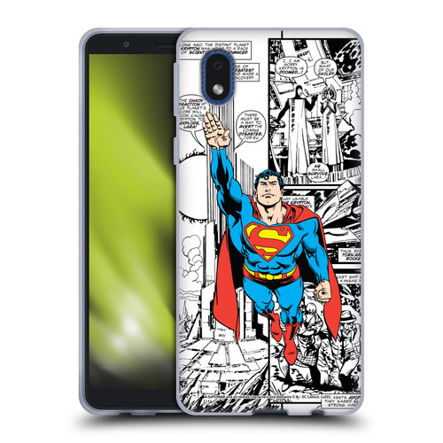 Superman DC Comics Comicbook Art Flight Soft Gel Case for Samsung Galaxy A01 Core (2020)