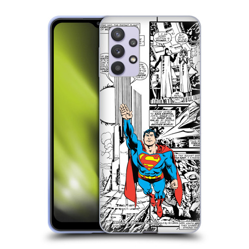 Superman DC Comics Comicbook Art Flight Soft Gel Case for Samsung Galaxy A32 5G / M32 5G (2021)