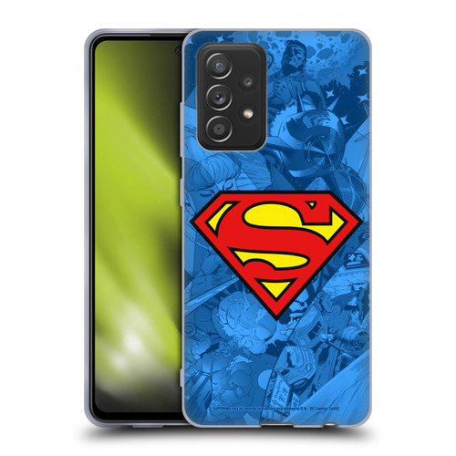 Superman DC Comics Comicbook Art Collage Soft Gel Case for Samsung Galaxy A52 / A52s / 5G (2021)