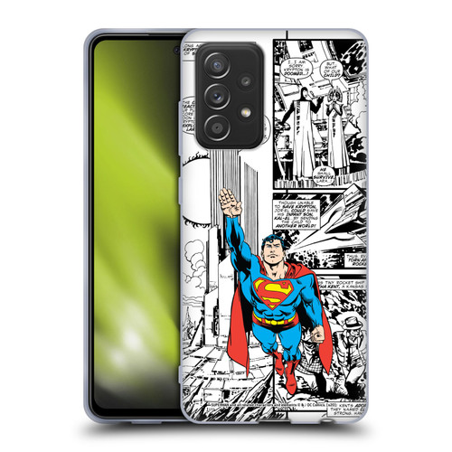 Superman DC Comics Comicbook Art Flight Soft Gel Case for Samsung Galaxy A52 / A52s / 5G (2021)