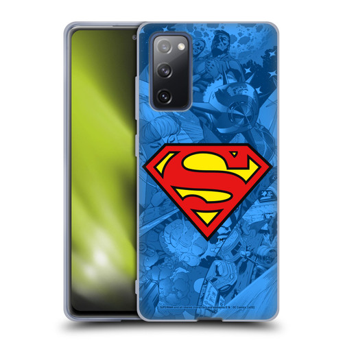 Superman DC Comics Comicbook Art Collage Soft Gel Case for Samsung Galaxy S20 FE / 5G