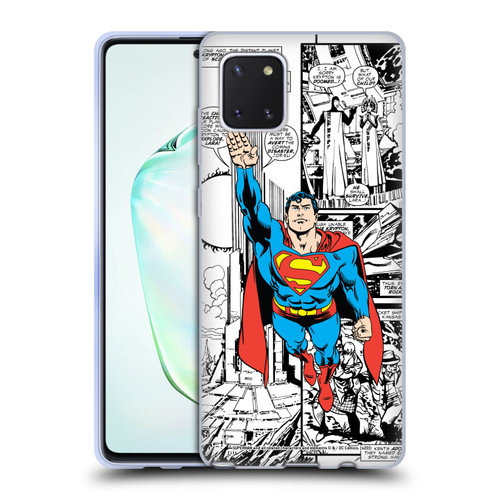 Superman DC Comics Comicbook Art Flight Soft Gel Case for Samsung Galaxy Note10 Lite