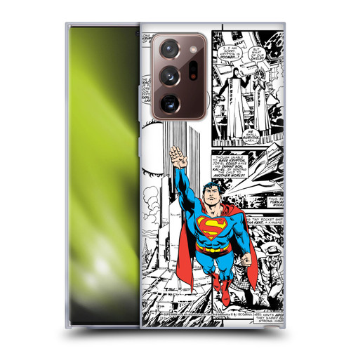Superman DC Comics Comicbook Art Flight Soft Gel Case for Samsung Galaxy Note20 Ultra / 5G