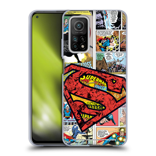 Superman DC Comics Comicbook Art Oversized Logo Soft Gel Case for Xiaomi Mi 10T 5G