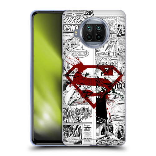 Superman DC Comics Comicbook Art Red Logo Splatter Soft Gel Case for Xiaomi Mi 10T Lite 5G