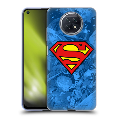 Superman DC Comics Comicbook Art Collage Soft Gel Case for Xiaomi Redmi Note 9T 5G