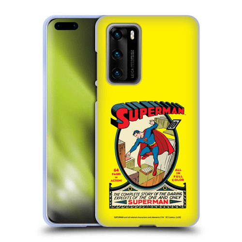 Superman DC Comics Famous Comic Book Covers Number 1 Soft Gel Case for Huawei P40 5G