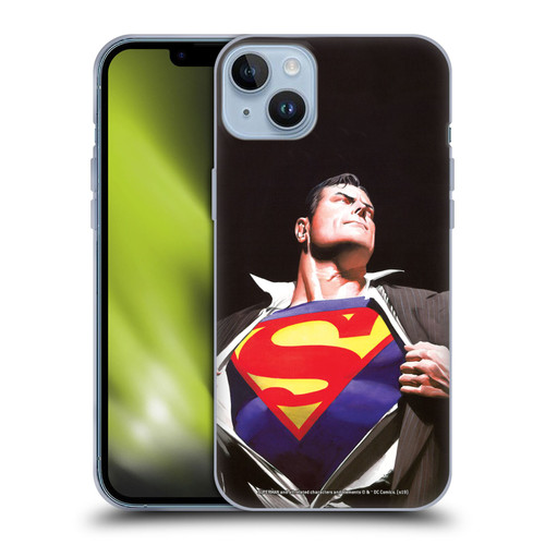 Superman DC Comics Famous Comic Book Covers Forever Soft Gel Case for Apple iPhone 14 Plus