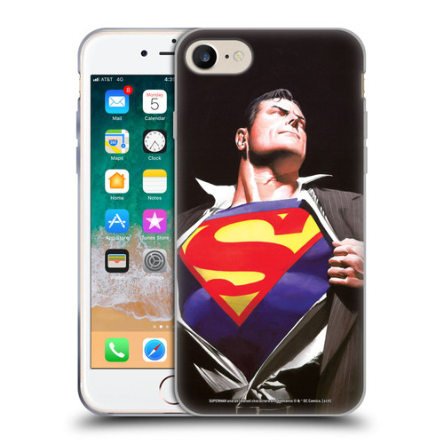 Superman DC Comics Famous Comic Book Covers Forever Soft Gel Case for Apple iPhone 7 / 8 / SE 2020 & 2022