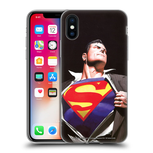 Superman DC Comics Famous Comic Book Covers Forever Soft Gel Case for Apple iPhone X / iPhone XS