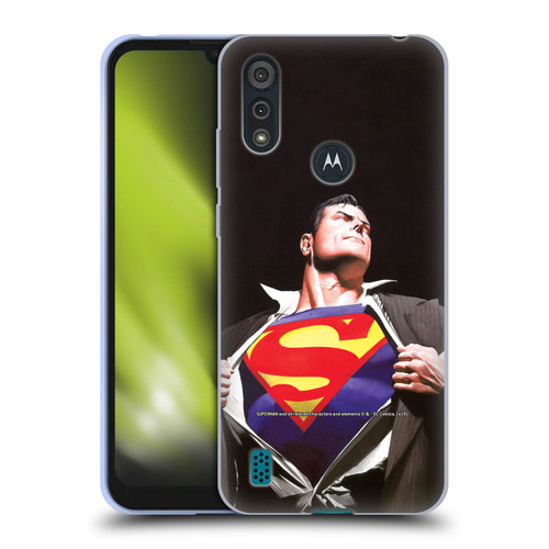 Superman DC Comics Famous Comic Book Covers Forever Soft Gel Case for Motorola Moto E6s (2020)