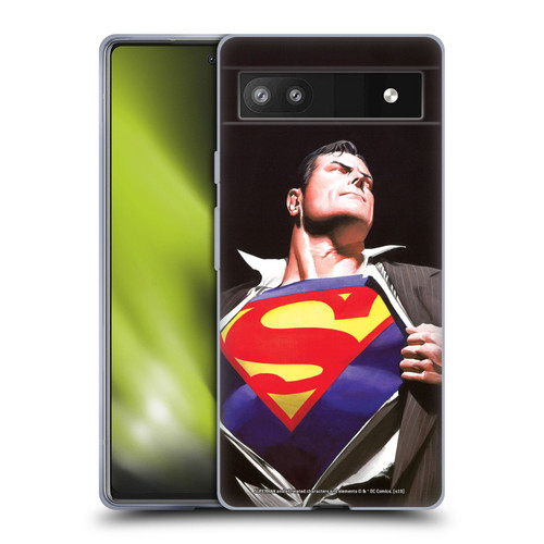 Superman DC Comics Famous Comic Book Covers Forever Soft Gel Case for Google Pixel 6a