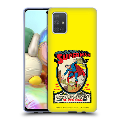 Superman DC Comics Famous Comic Book Covers Number 1 Soft Gel Case for Samsung Galaxy A71 (2019)