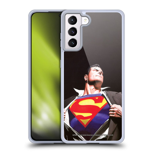 Superman DC Comics Famous Comic Book Covers Forever Soft Gel Case for Samsung Galaxy S21+ 5G