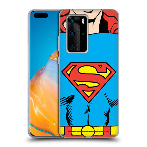 Superman DC Comics Logos Classic Costume Soft Gel Case for Huawei P40 Pro / P40 Pro Plus 5G