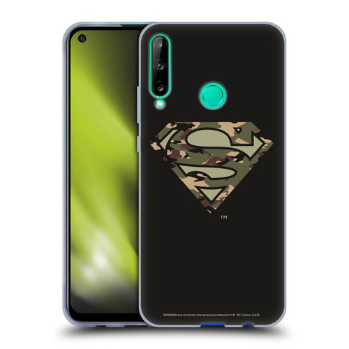 Superman DC Comics Logos Camouflage Soft Gel Case for Huawei P40 lite E