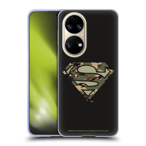 Superman DC Comics Logos Camouflage Soft Gel Case for Huawei P50