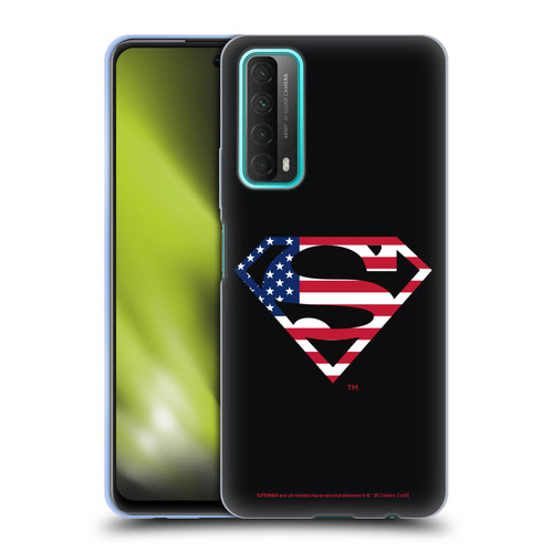 Superman DC Comics Logos U.S. Flag 2 Soft Gel Case for Huawei P Smart (2021)