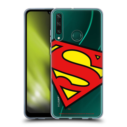 Superman DC Comics Logos Oversized Soft Gel Case for Huawei Y6p
