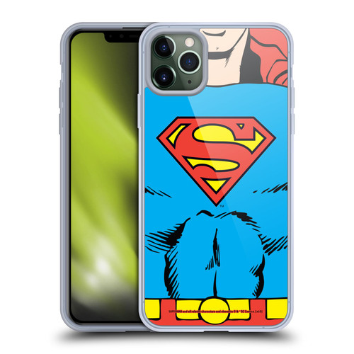 Superman DC Comics Logos Classic Costume Soft Gel Case for Apple iPhone 11 Pro Max & MagSafe