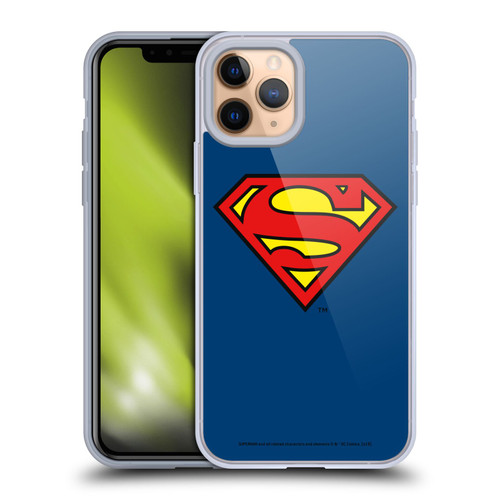 Superman DC Comics Logos Classic Soft Gel Case for Apple iPhone 11 Pro & MagSafe