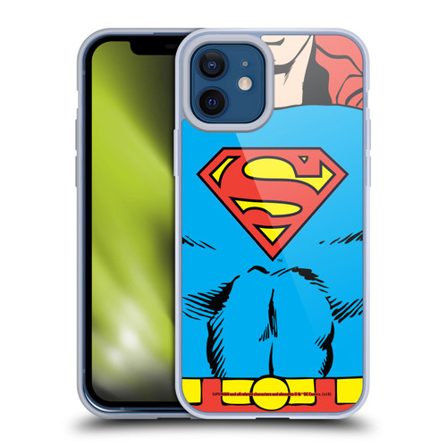 Superman DC Comics Logos Classic Costume Soft Gel Case for Apple iPhone 12 / iPhone 12 Pro