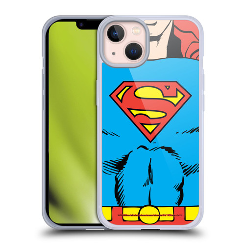 Superman DC Comics Logos Classic Costume Soft Gel Case for Apple iPhone 13