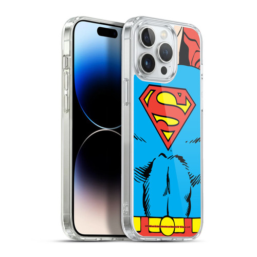 Superman DC Comics Logos Classic Costume Soft Gel Case for Apple iPhone 13 Pro Max & MagSafe