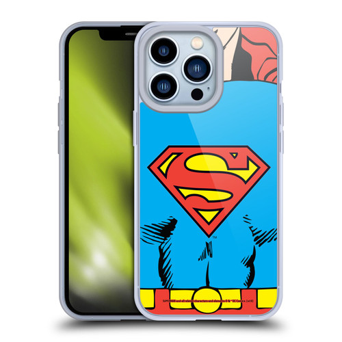 Superman DC Comics Logos Classic Costume Soft Gel Case for Apple iPhone 13 Pro