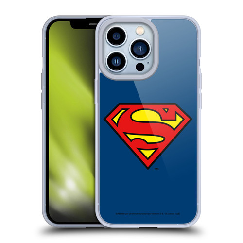 Superman DC Comics Logos Classic Soft Gel Case for Apple iPhone 13 Pro