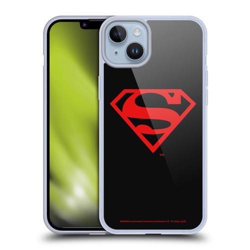 Superman DC Comics Logos Black And Red Soft Gel Case for Apple iPhone 14 Plus Superman DC Comics Logos Black And Red Soft Gel Case for Apple iPhone 14 Plus
