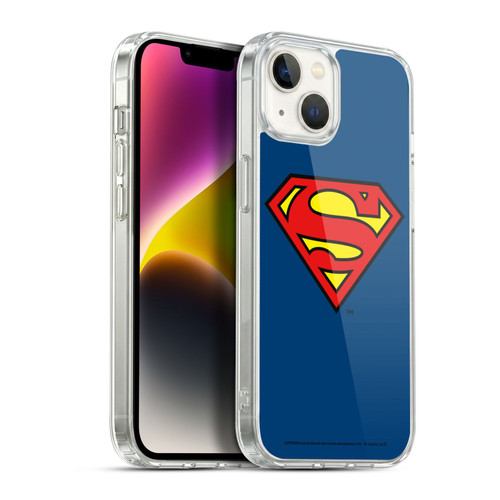 Superman DC Comics Logos Classic Soft Gel Case for Apple iPhone 14 Plus & MagSafe