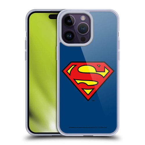 Superman DC Comics Logos Classic Soft Gel Case for Apple iPhone 14 Pro Max & MagSafe