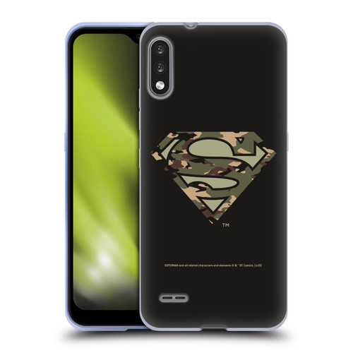 Superman DC Comics Logos Camouflage Soft Gel Case for LG K22