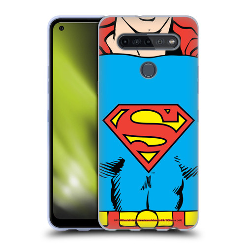 Superman DC Comics Logos Classic Costume Soft Gel Case for LG K51S