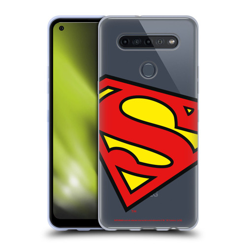 Superman DC Comics Logos Oversized Soft Gel Case for LG K51S