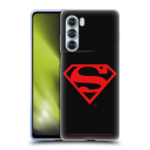 Superman DC Comics Logos Black And Red Soft Gel Case for Motorola Edge S30 / Moto G200 5G