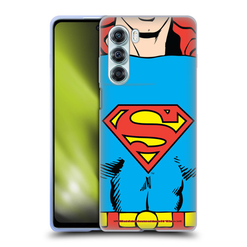 Superman DC Comics Logos Classic Costume Soft Gel Case for Motorola Edge S30 / Moto G200 5G