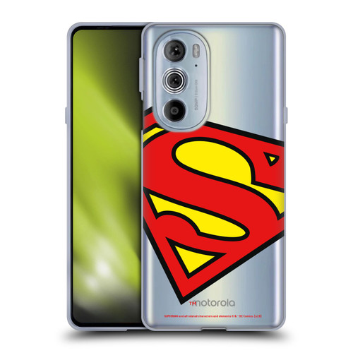 Superman DC Comics Logos Oversized Soft Gel Case for Motorola Edge X30