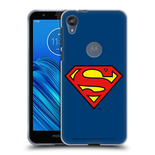 Superman DC Comics Logos Classic Soft Gel Case for Motorola Moto E6