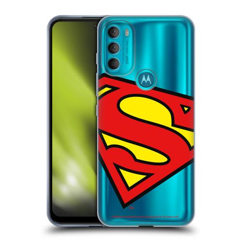 Superman DC Comics Logos Oversized Soft Gel Case for Motorola Moto G71 5G