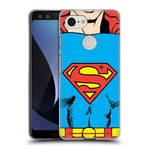 Superman DC Comics Logos Classic Costume Soft Gel Case for Google Pixel 3