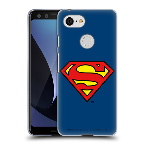 Superman DC Comics Logos Classic Soft Gel Case for Google Pixel 3