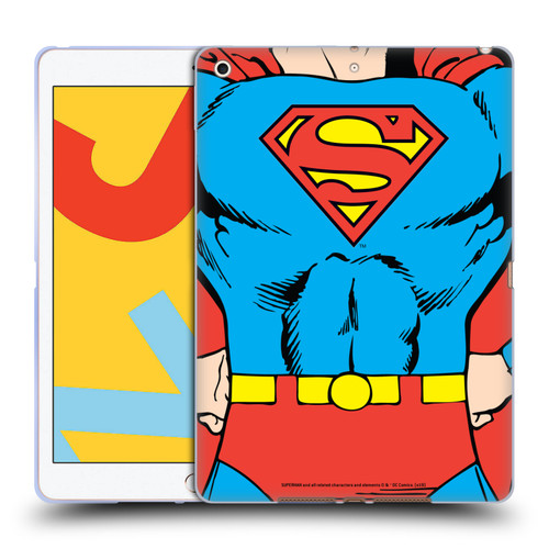 Superman DC Comics Logos Classic Costume Soft Gel Case for Apple iPad 10.2 2019/2020/2021