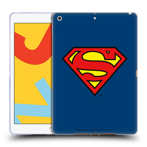 Superman DC Comics Logos Classic Soft Gel Case for Apple iPad 10.2 2019/2020/2021